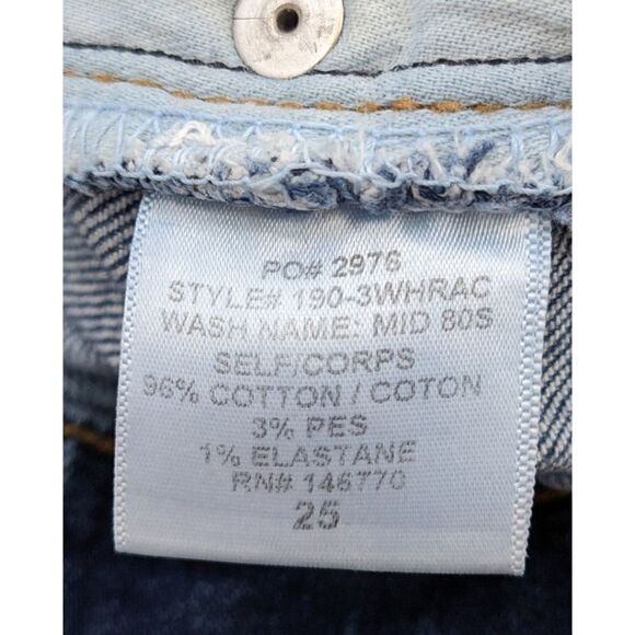 RE/DONE Originals Mid 80's Wash Button Fly High Rise Ankle Crop Jeans Sz 25 2018 - Picture 12 of 13